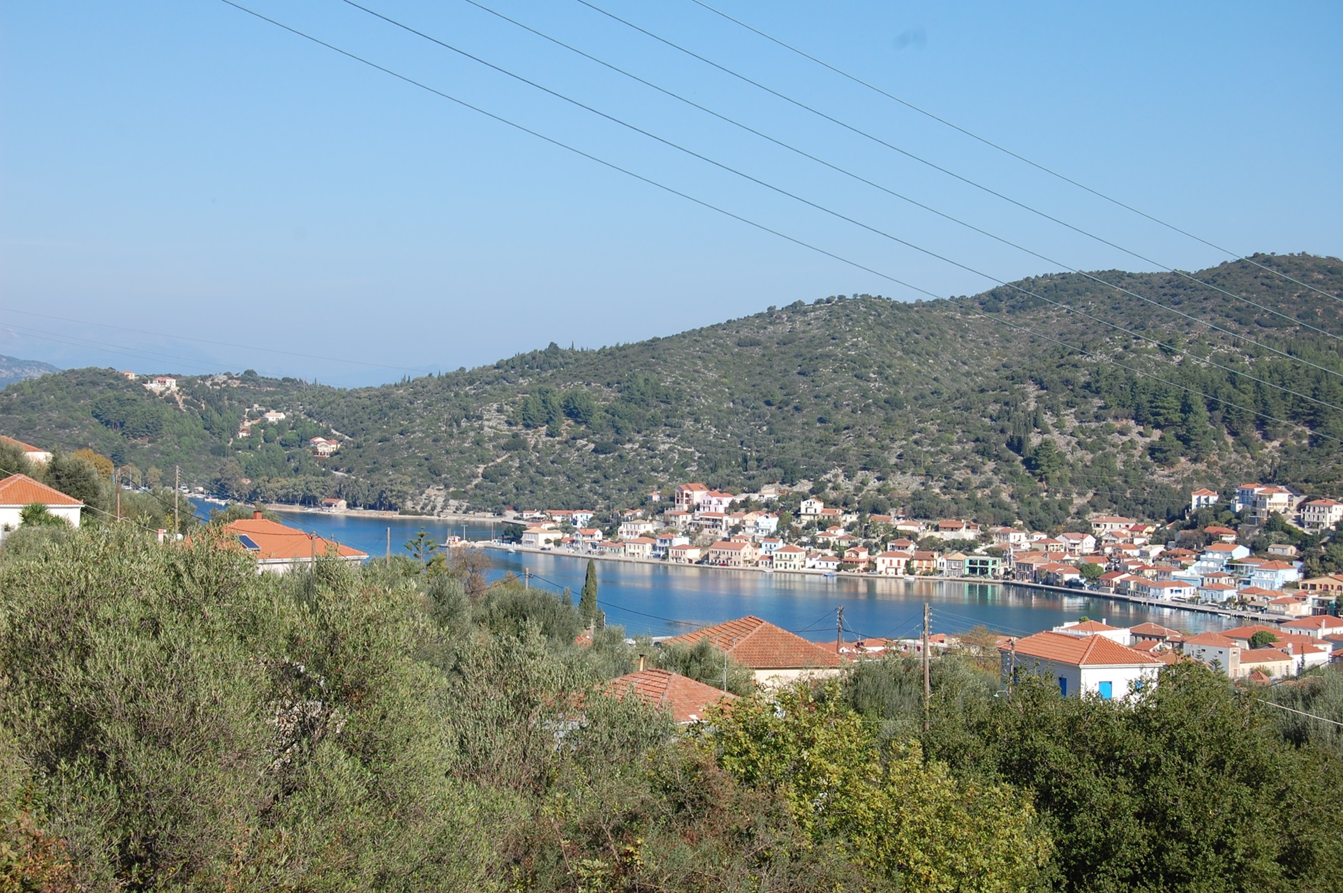 Views from land for sale in Ithaca Greece Vathi