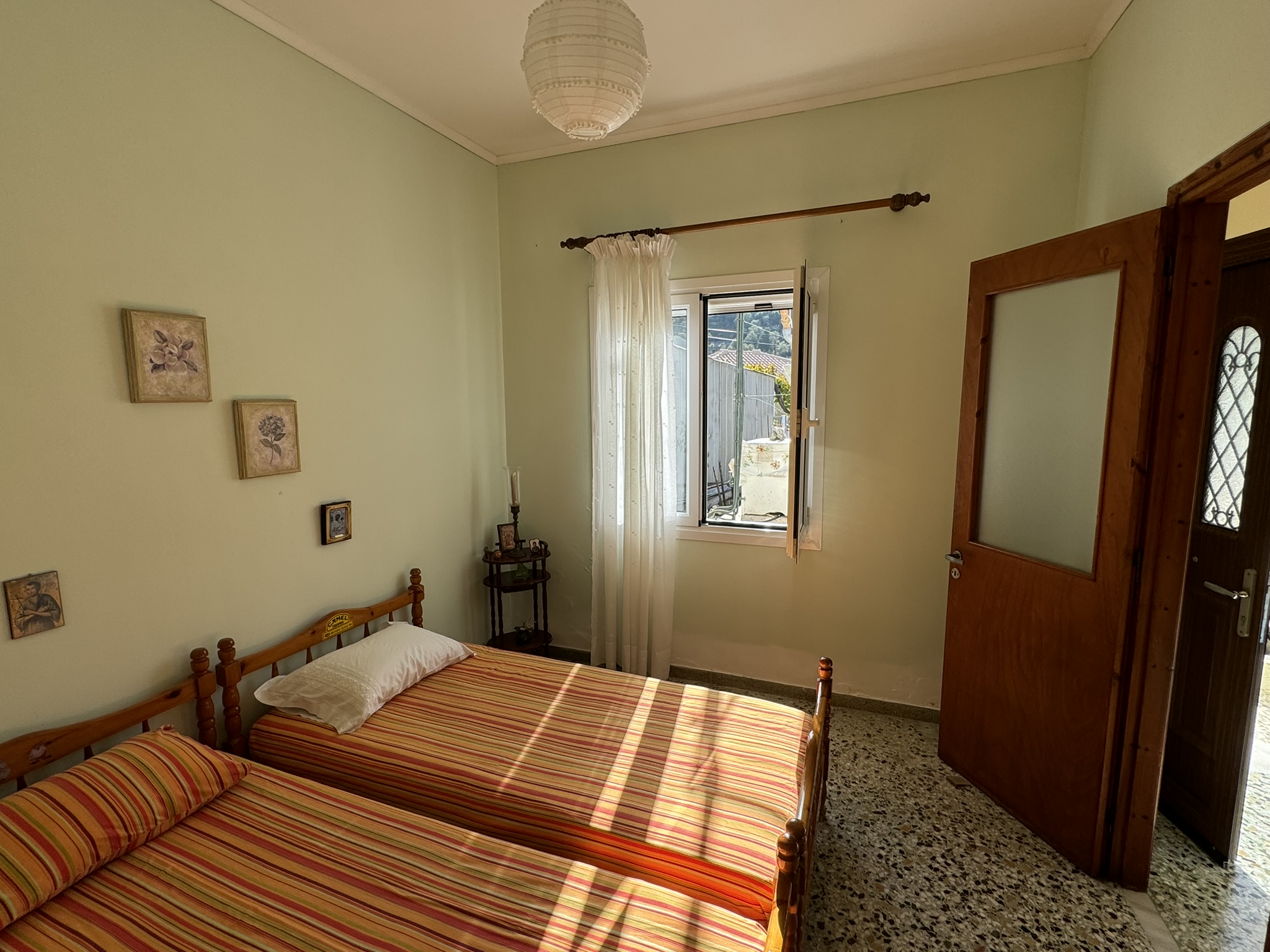 Twin bedroom of house for sale in Ithaca Greece, Vathi