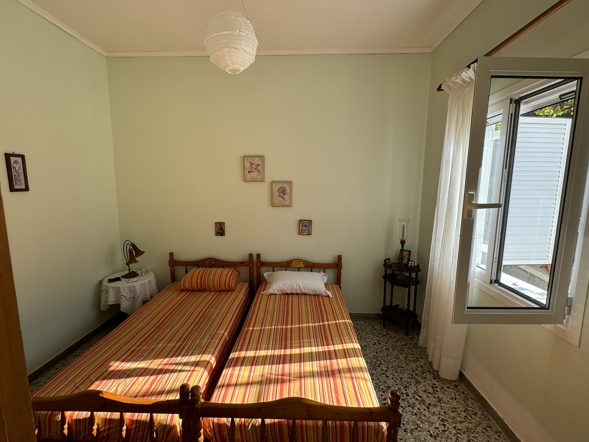 Twin bedroom of house for sale in Ithaca Greece, Vathi