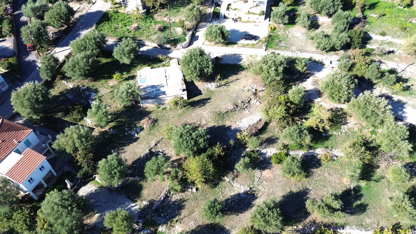 Aerial view of land for sale in Ithaca Greece, Stavros