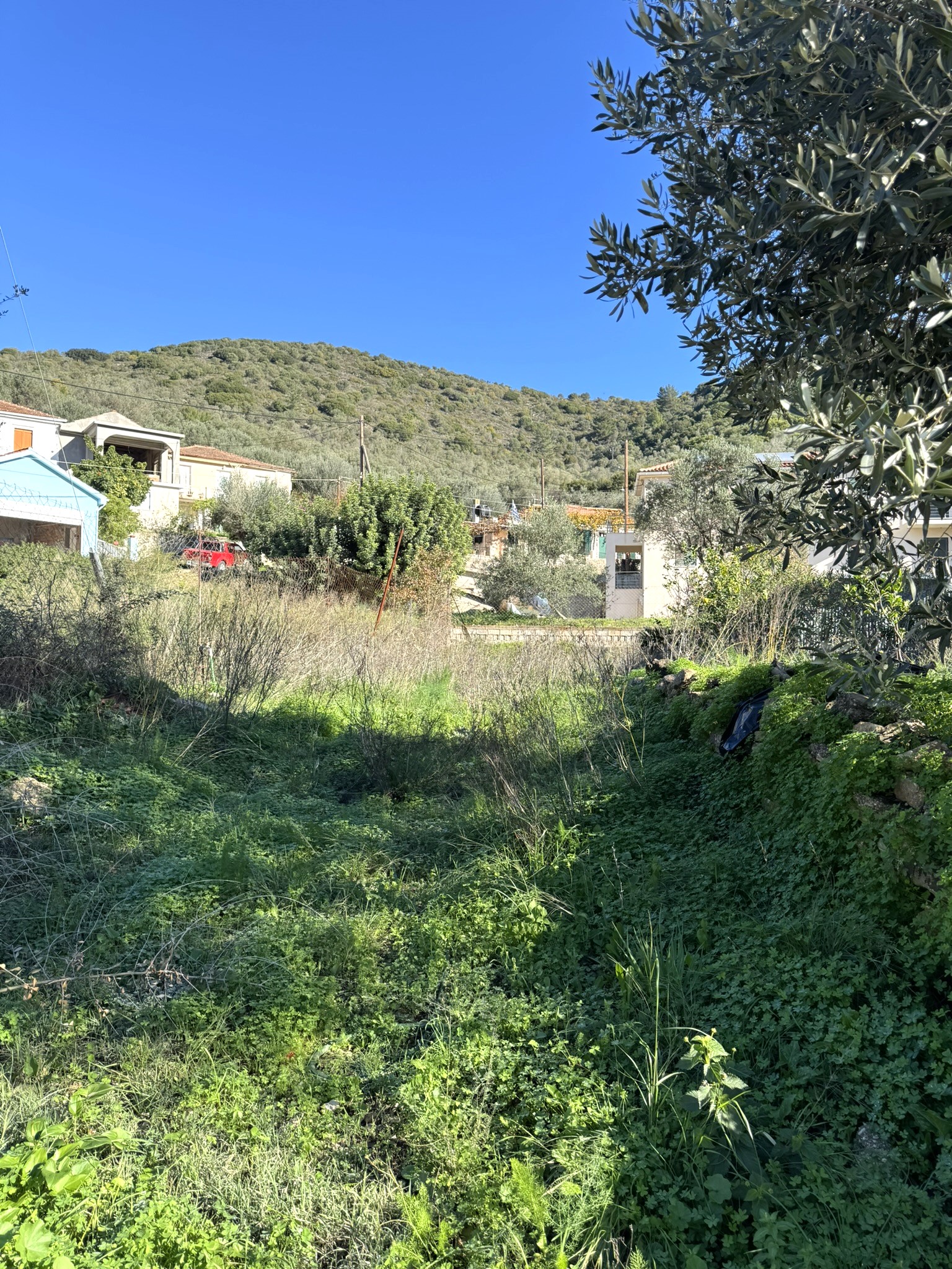 Terrain and landscape of land for sale in Ithaca Greece, Vathi