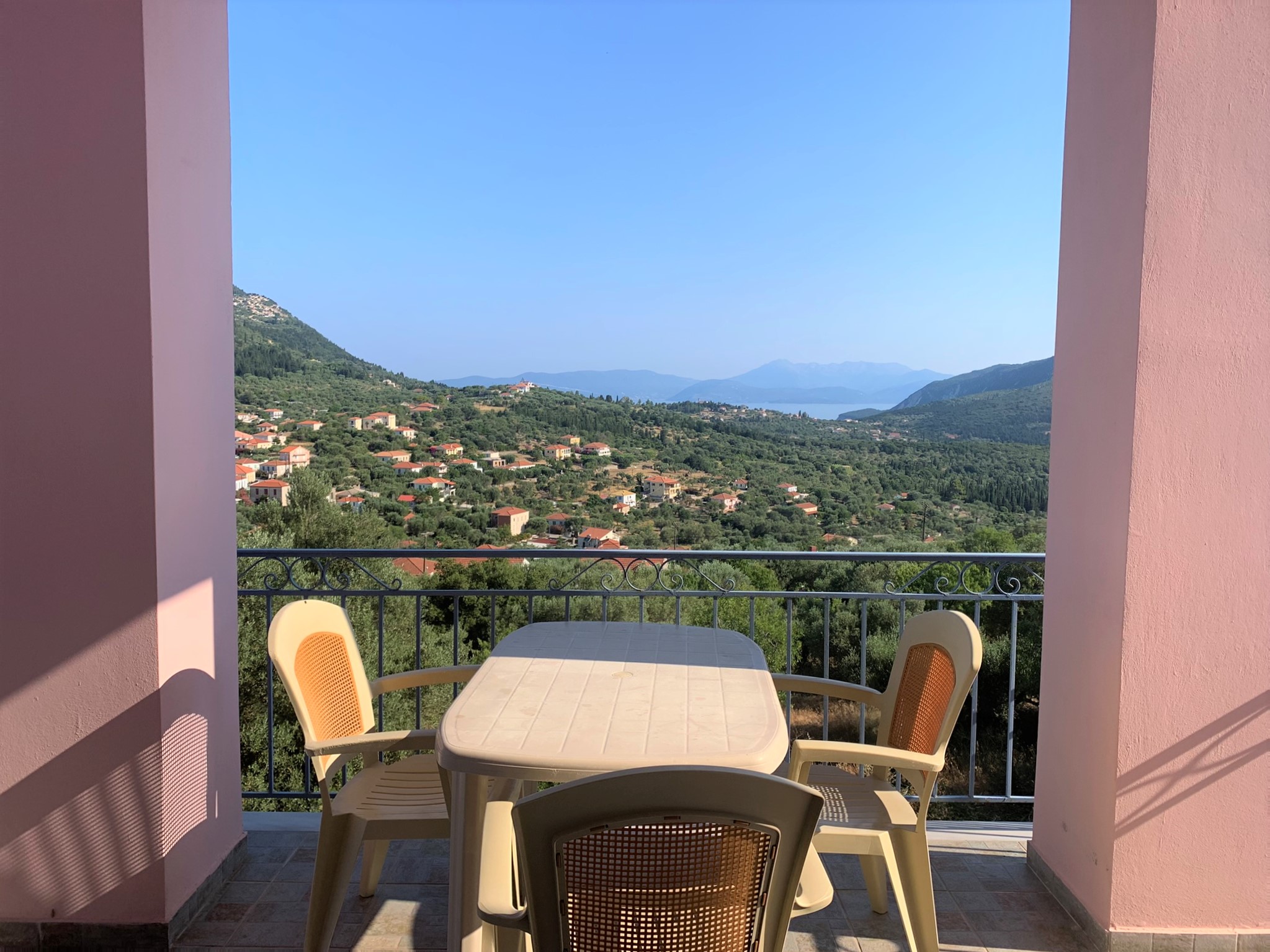 Views from balcony of house for rent in Ithaca Greece, Stavros