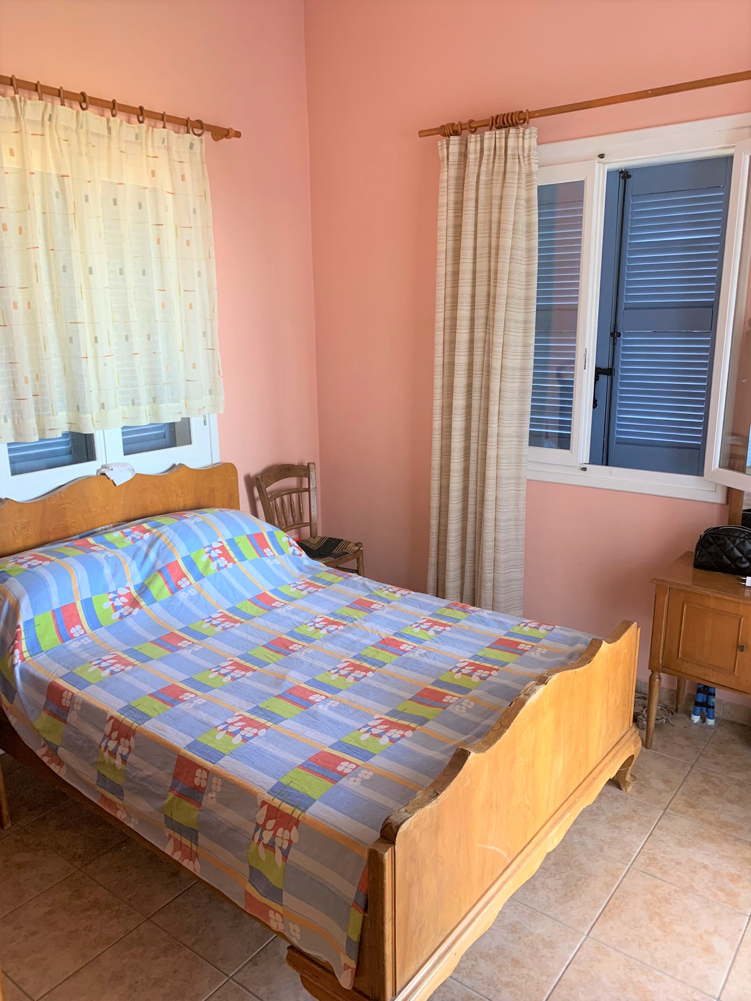 Double bedroom of house for rent in Ithaca Greece, Stavros