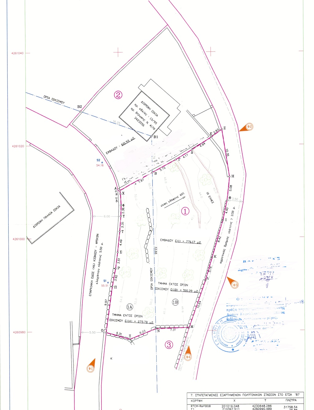 Aerial view of land for sale in Ithaca Greece