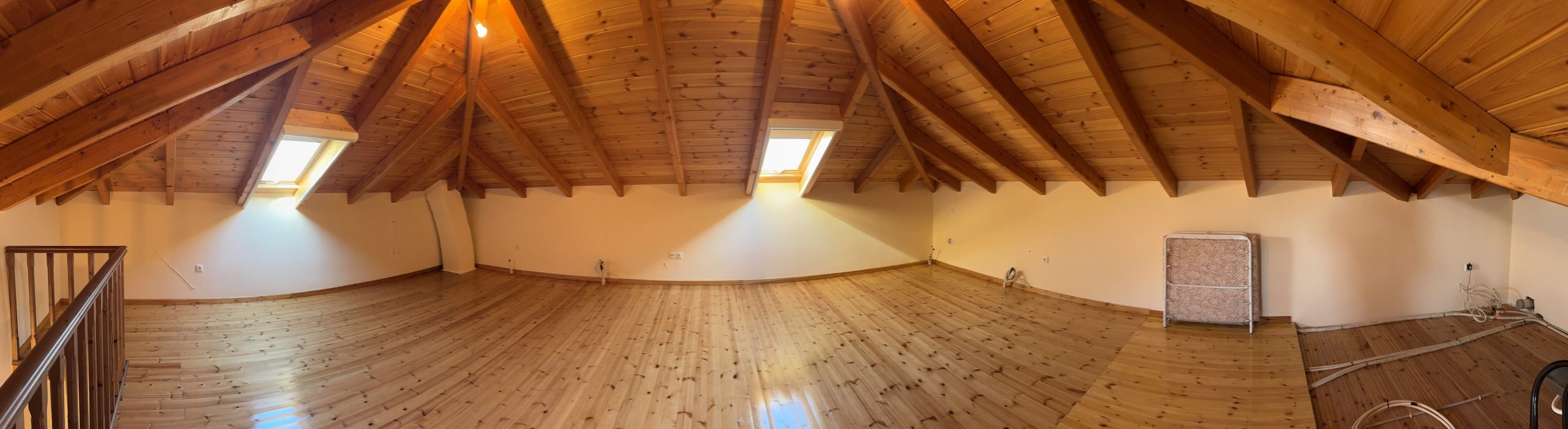 Panoramic view of the attic of house for sale in Ithaca Greece, Perachori