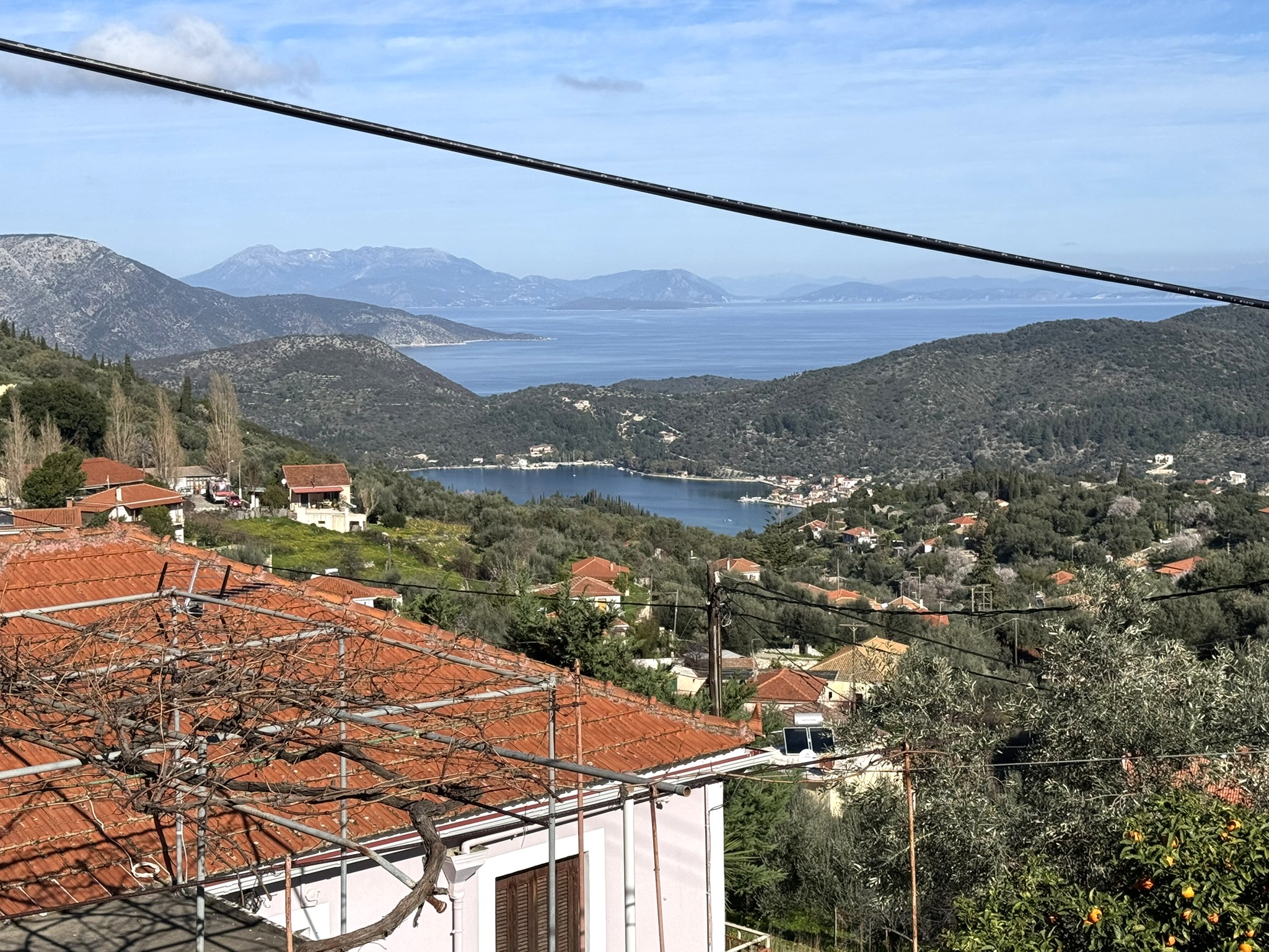 Views from house for sale in Ithaca Greece, Perachori