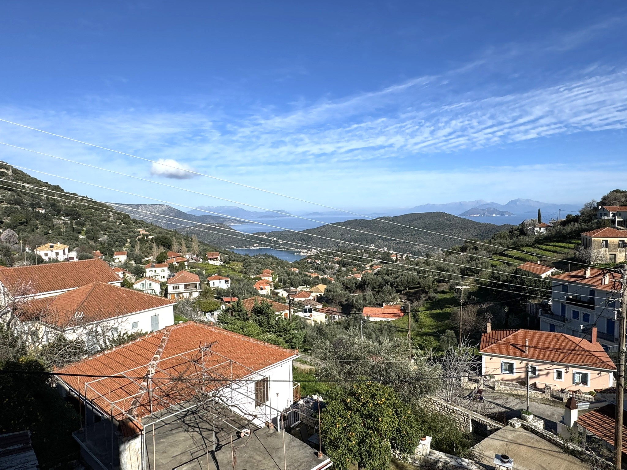 Views from house for sale in Ithaca Greece, Perachori