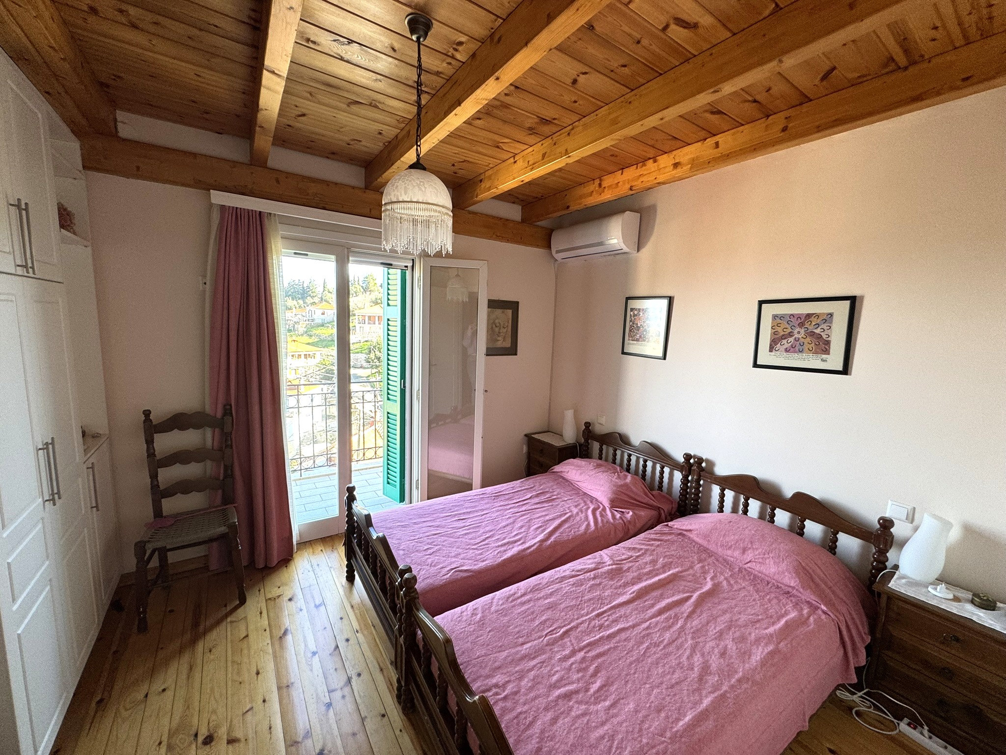 Double bedroom of house for sale in Ithaca Greece, Perachori