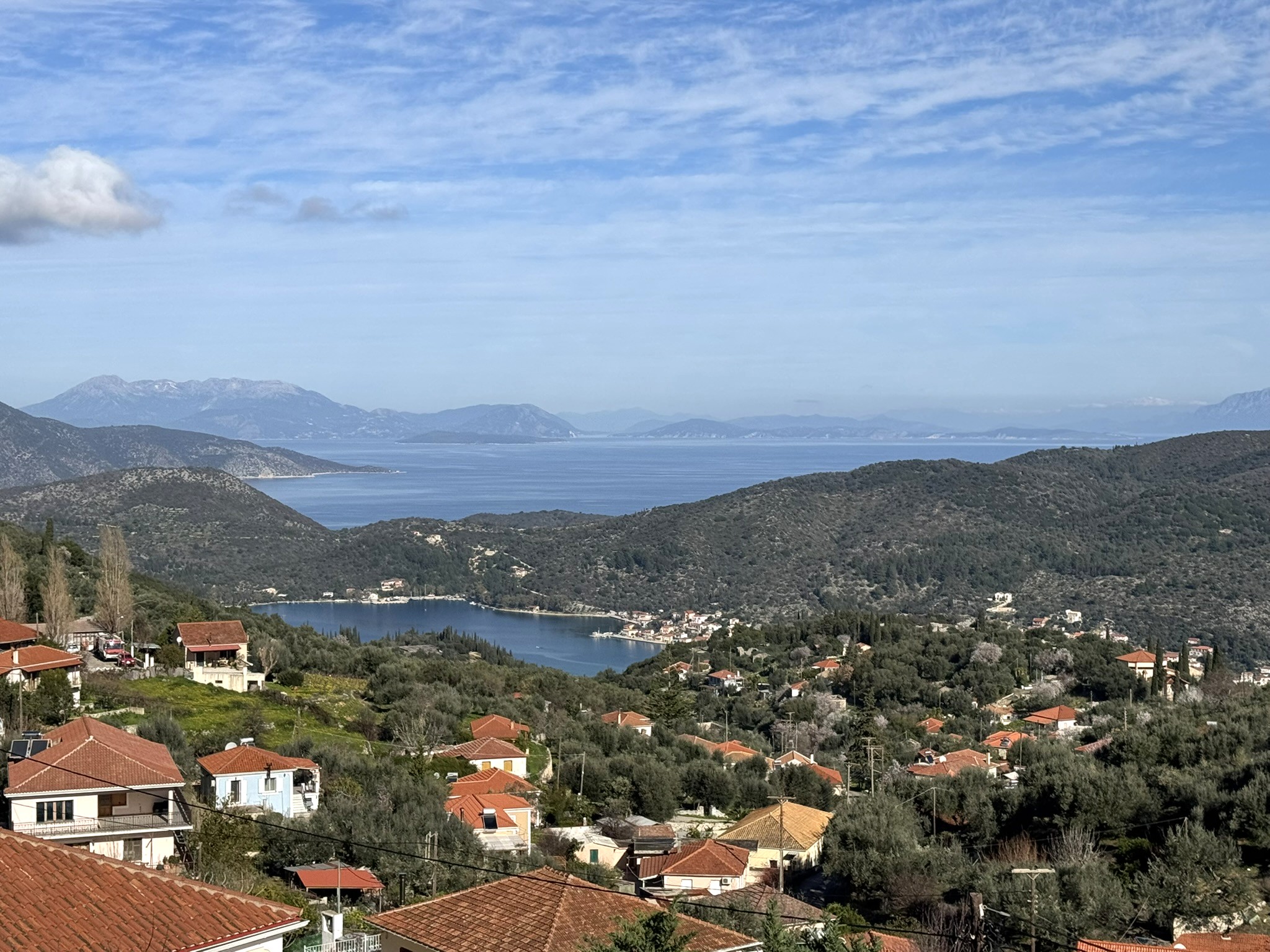 Views from house for sale in Ithaca Greece, Perachori