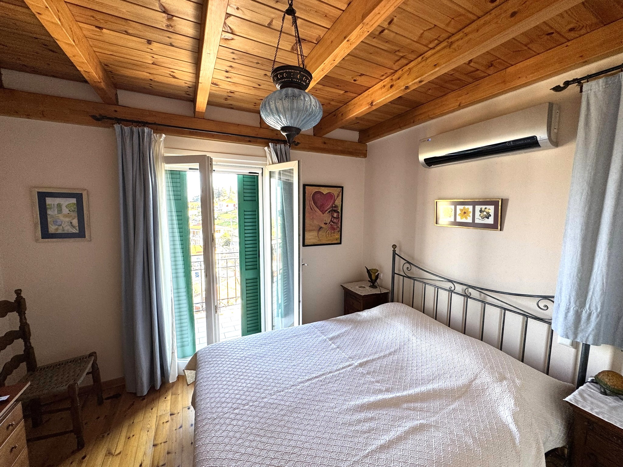 Double bedroom of house for sale in Ithaca Greece, Perachori