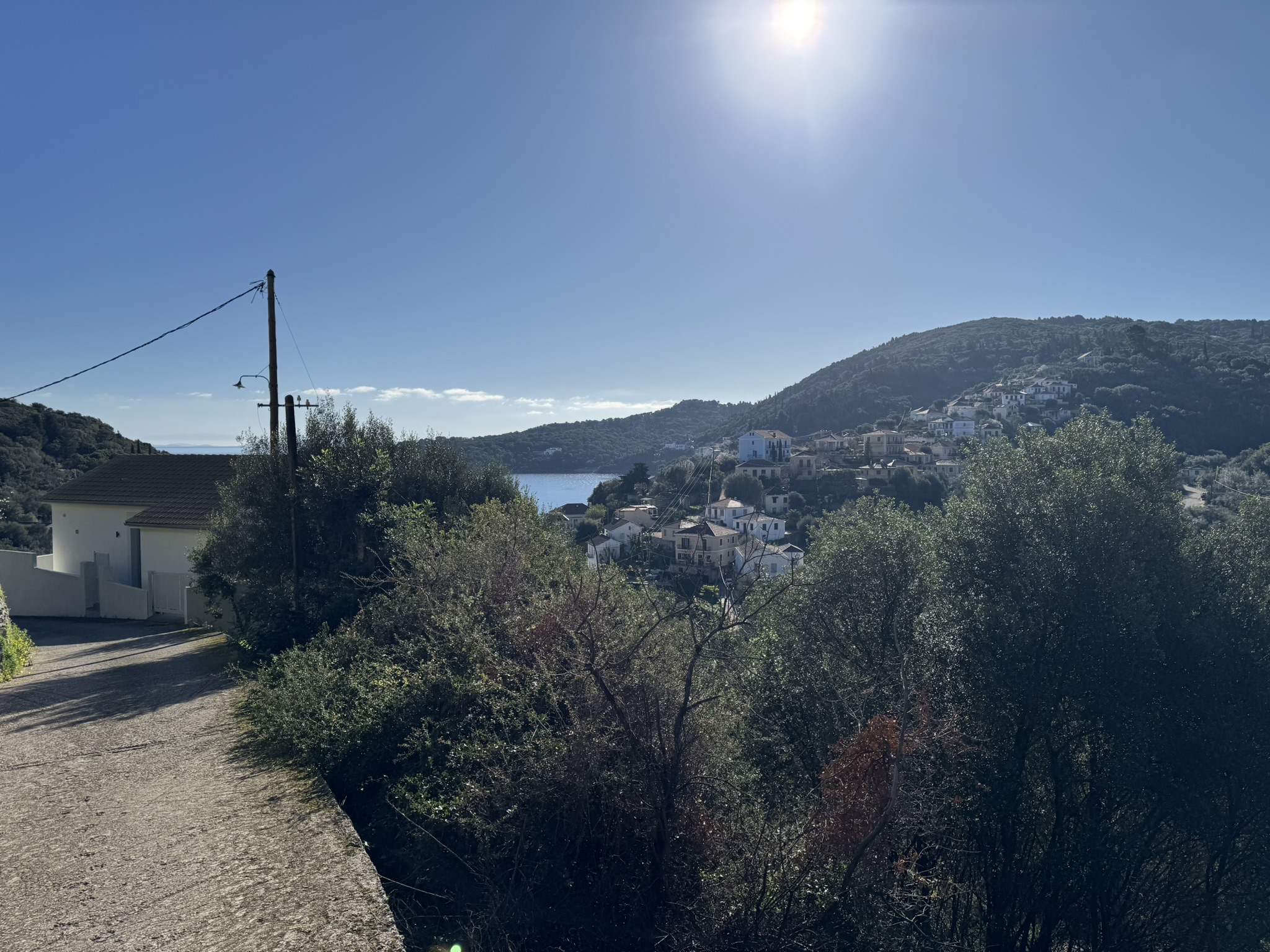 Sea and mountain views from land for sale in Ithaca Greece, Kioni