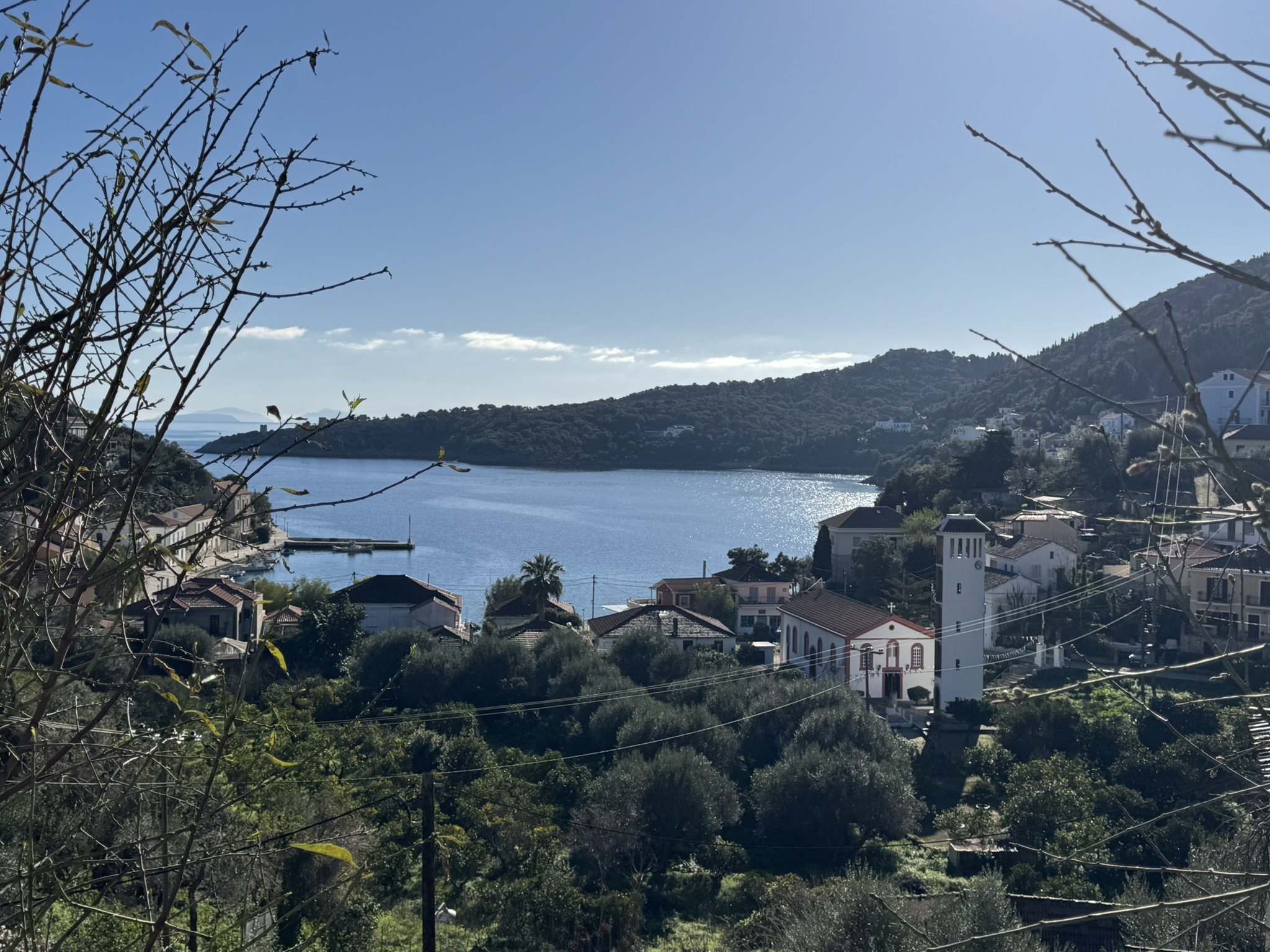 Views from land for sale in Ithaca Greece, Kioni