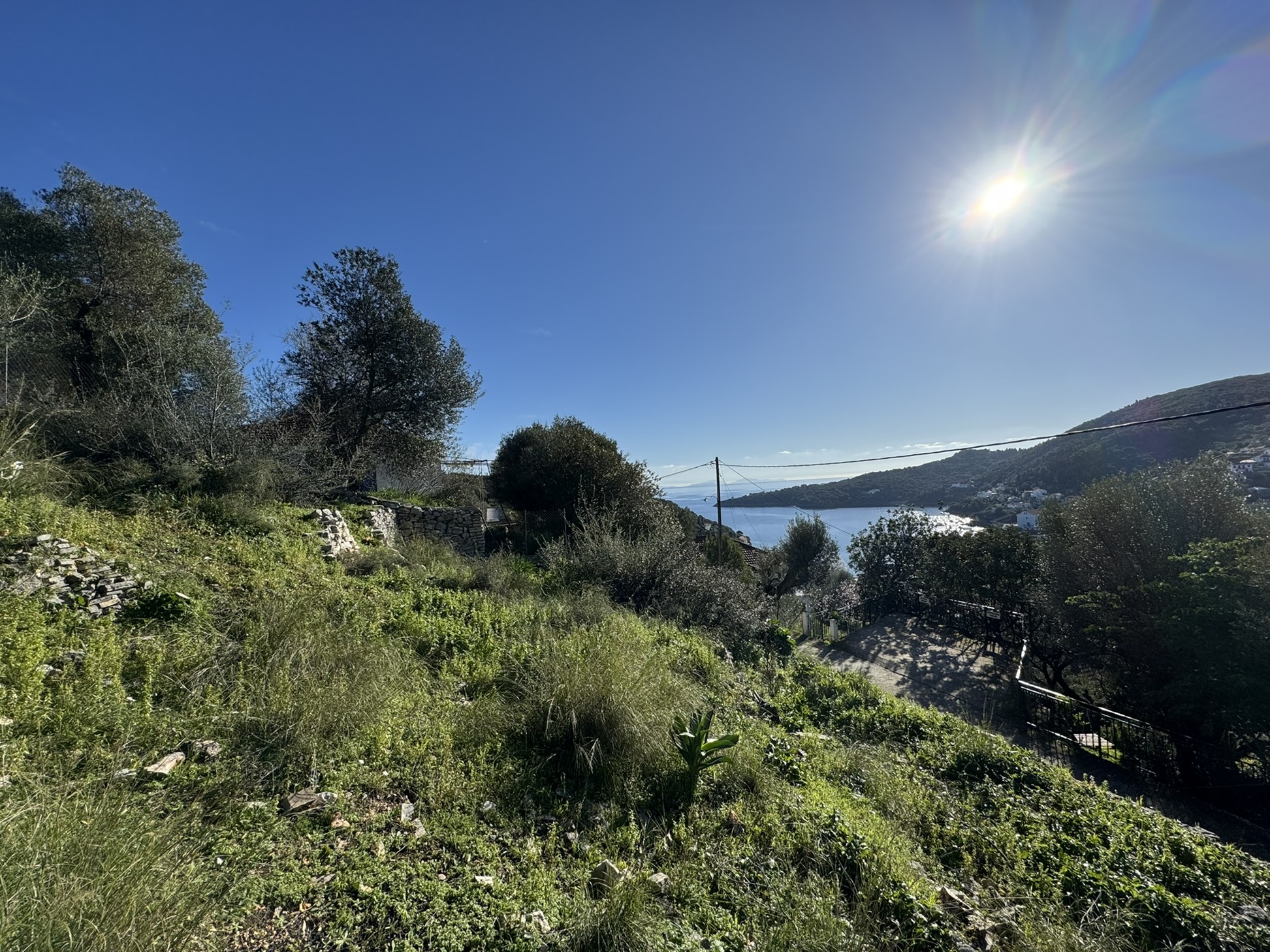 Views from land for sale in Ithaca Greece, Kioni