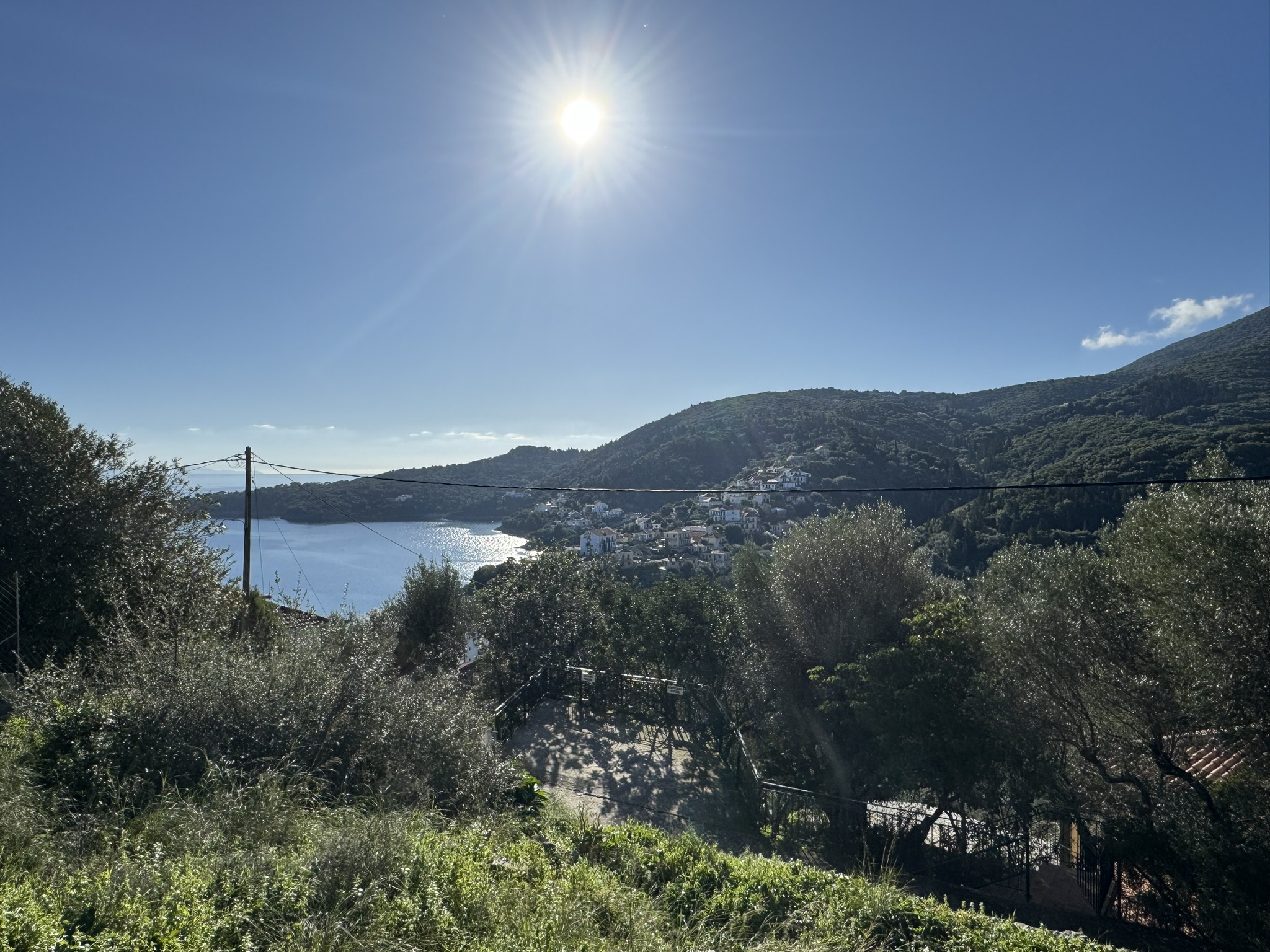 Sea views from land for sale in Ithaca Greece, Kioni