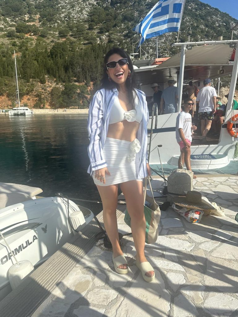 Boat day cruise around the island of Ithaca Greece