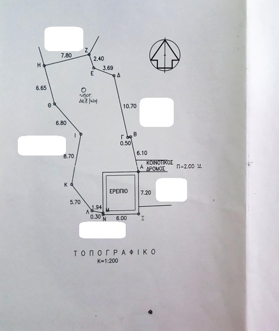 Landscape and terrain of land for sale on Ithaca Greece
