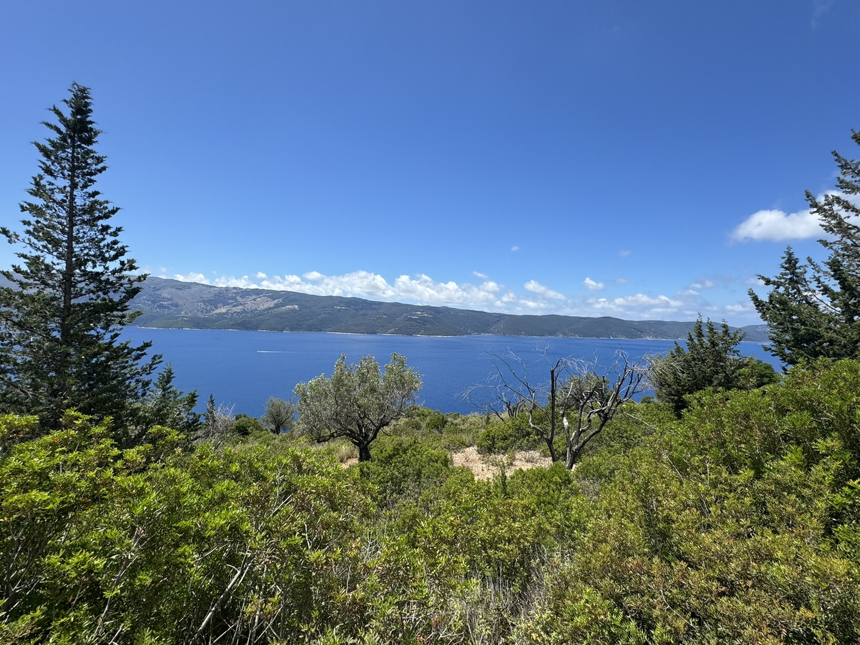 Views from land for sale in Ithaca Greece, Ag. Yiannis