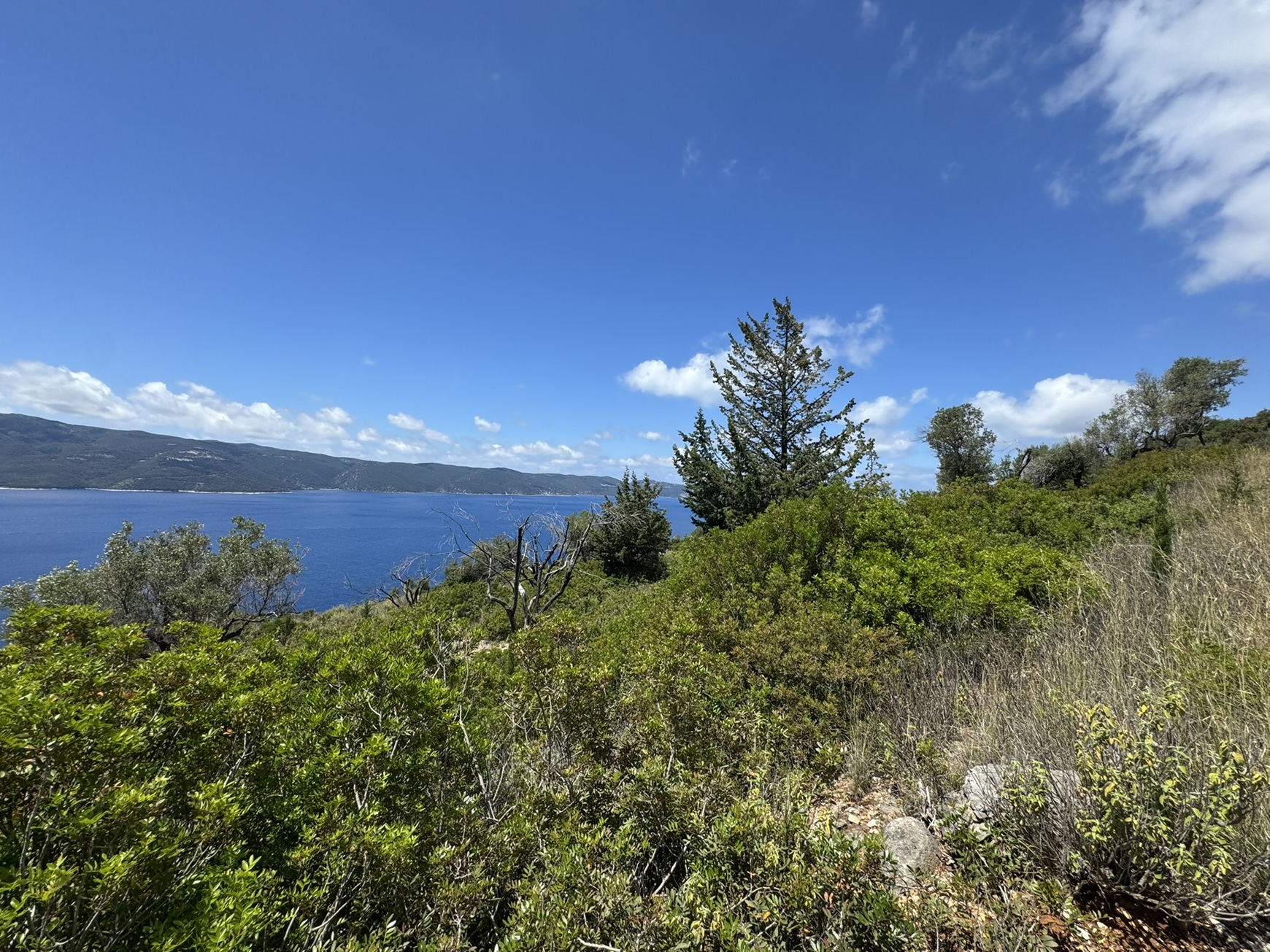 Views from land for sale in Ithaca Greece, Ag. Yiannis
