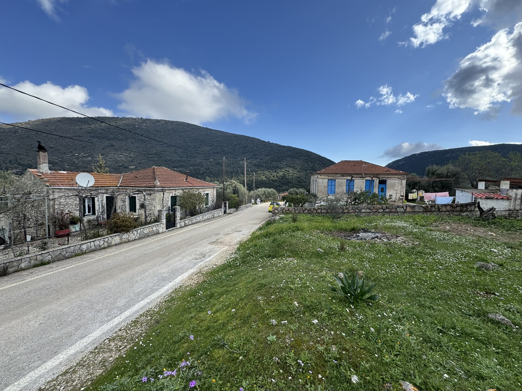 Terrain and landscape of land for sale in Ithaca Greece, Lahos