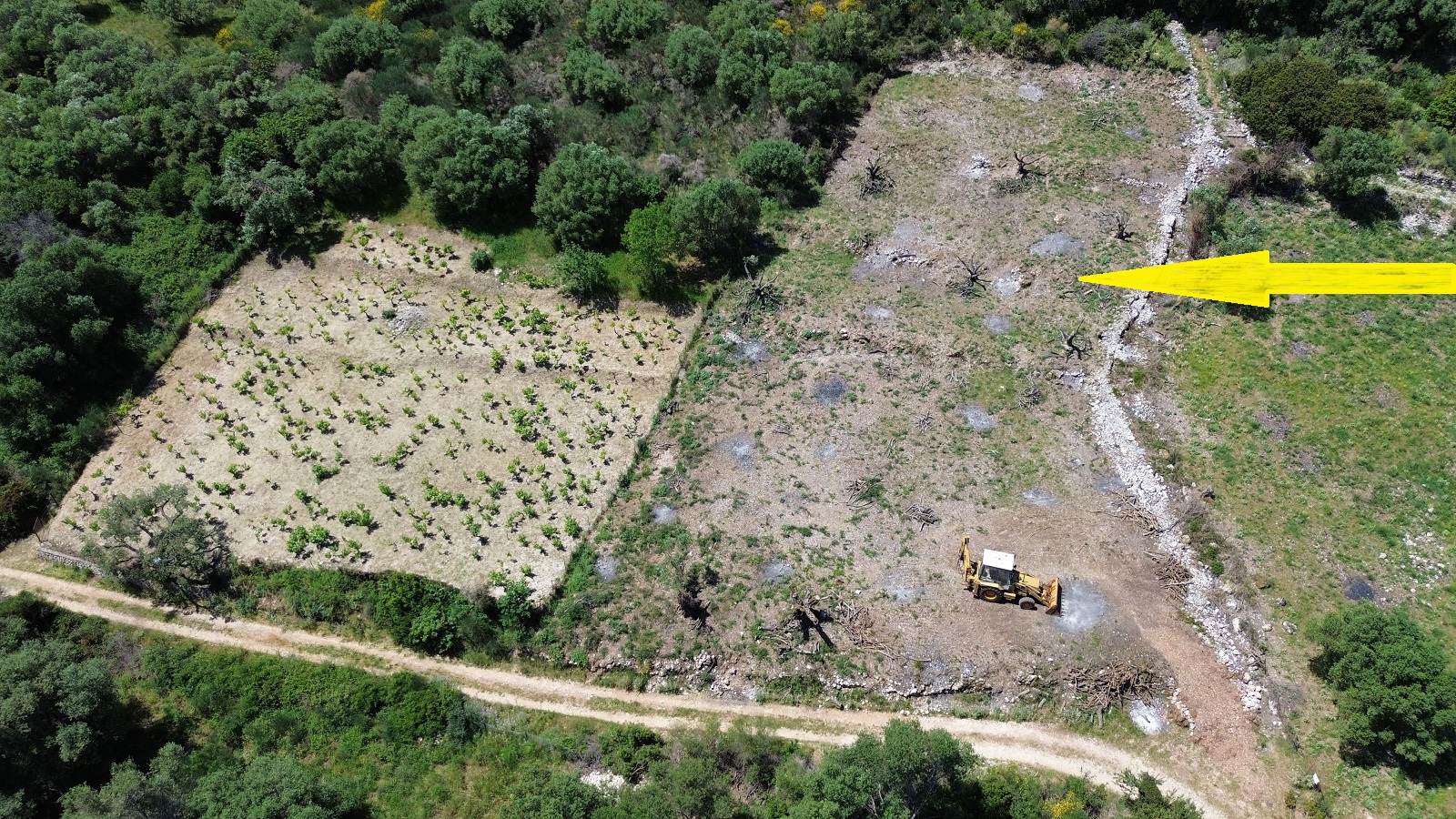 Aerial view and location of land for sale in Ithaca Greece, Kolleri