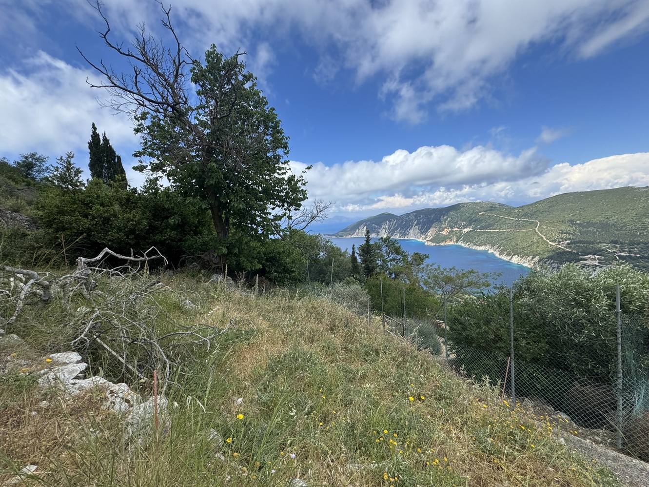 Views from plot 2 of land for sale in Ithaca Greece, Exoghi