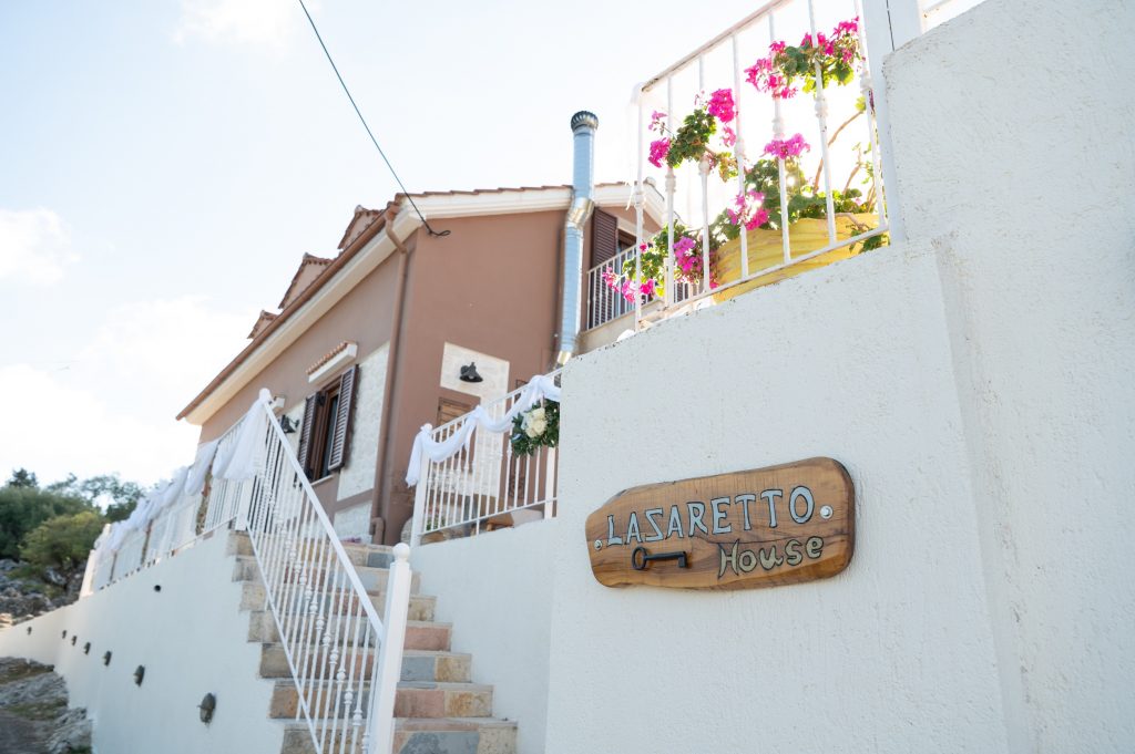 Getting ready for wedding in Ithaca Greece, Anoghi