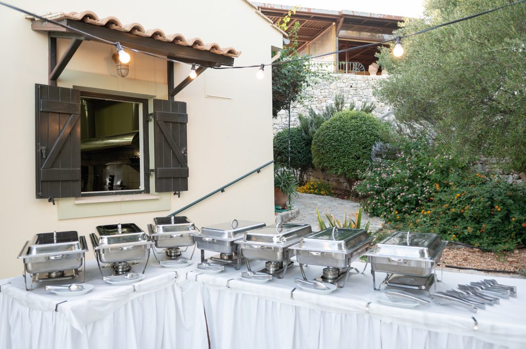 Wedding rehearsal dinner in Ithaca Greece, Anoghi
