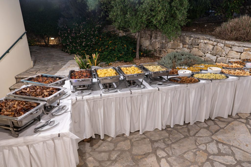 Wedding rehearsal dinner in Ithaca Greece, Anoghi