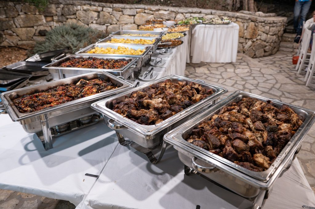 Wedding rehearsal dinner in Ithaca Greece, Anoghi