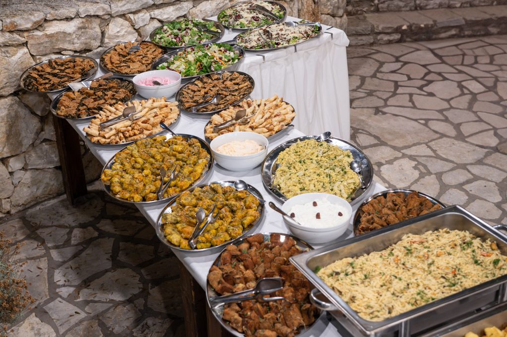 Wedding rehearsal dinner in Ithaca Greece, Anoghi