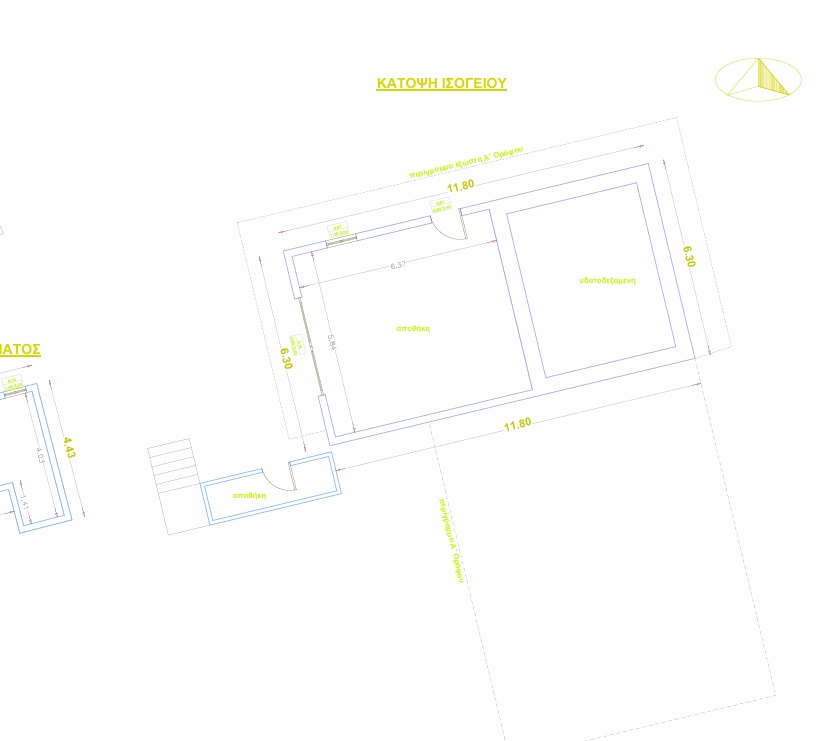 Aerial view and location of house for sale in Ithaca Greece, Vathi