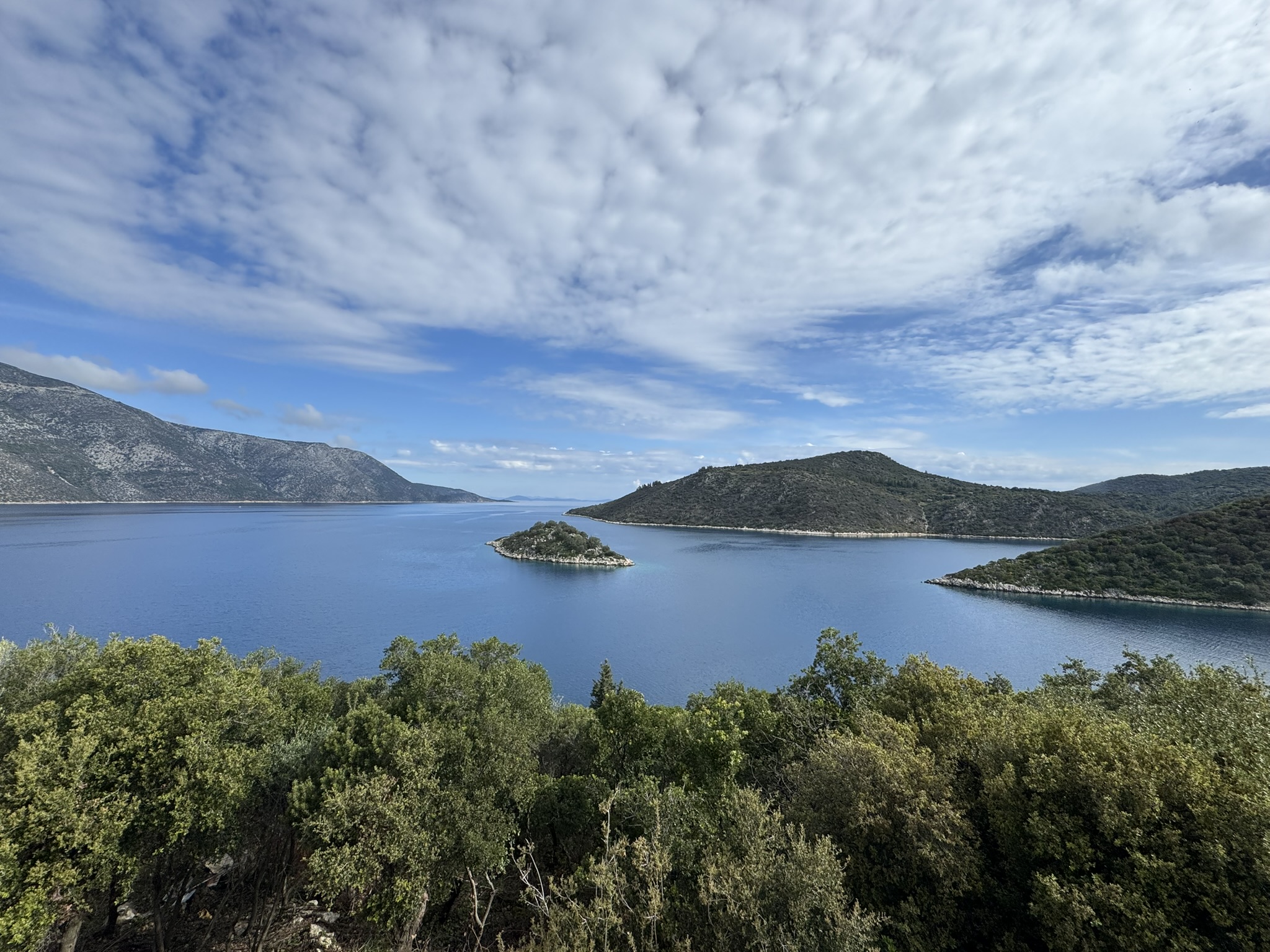 Sea views from house for sale in Ithaca Greece, Vathi