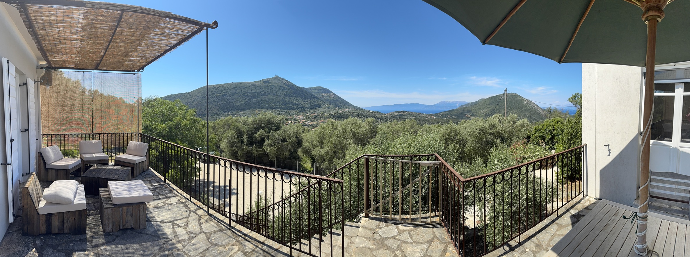 Panoramic view from house for sale in Ithaca Greece, Stavros