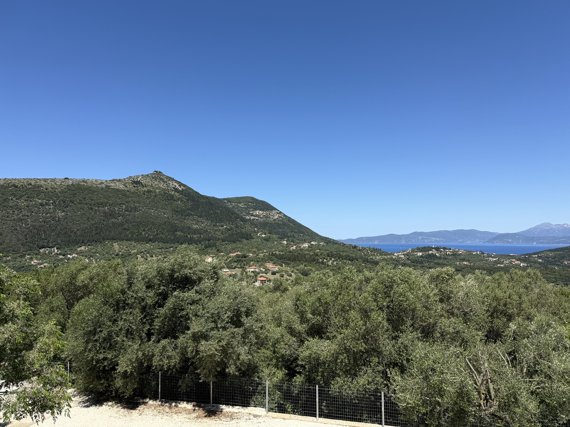 Sea views of house for sale in Ithaca Greece, Stavros