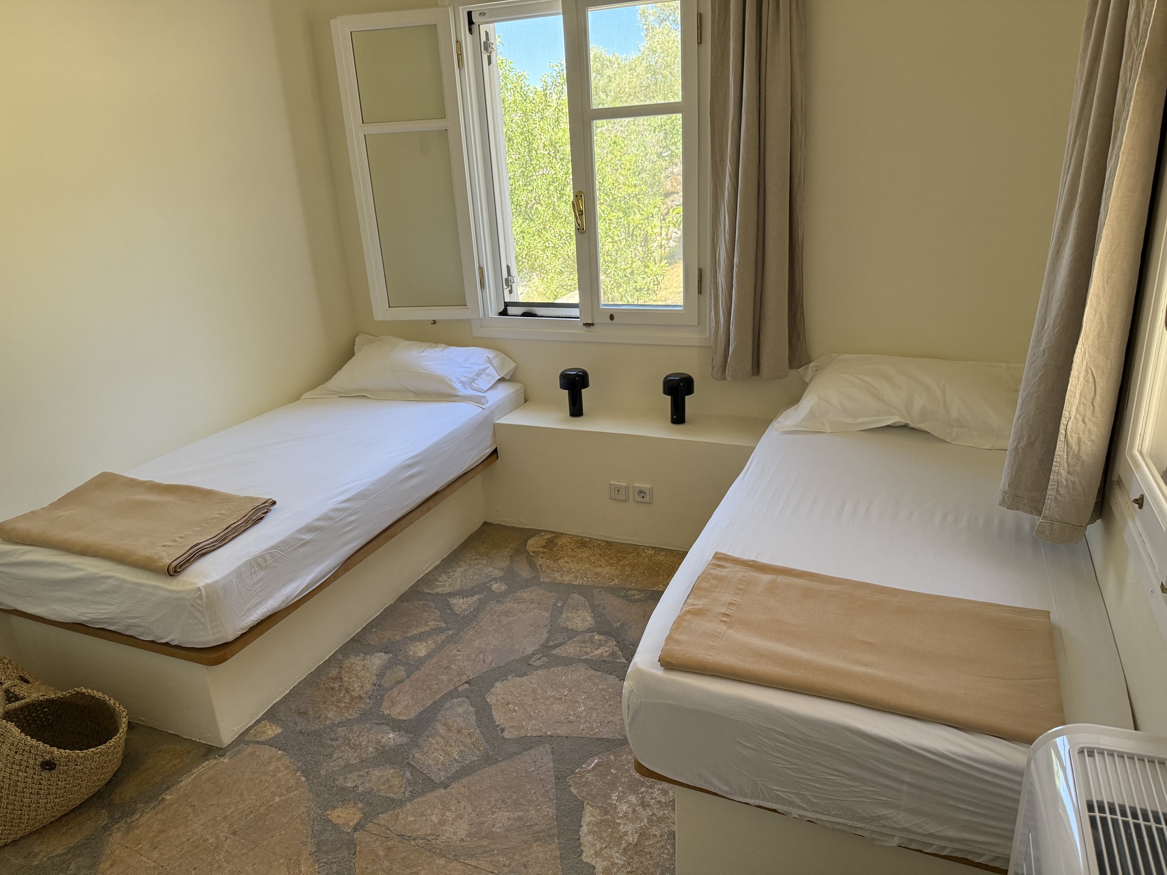 Twin bedroom of house for sale in Ithaca Greece, Stavros