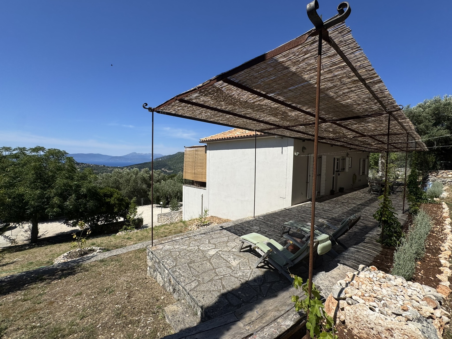 Outside areas of house for sale in Ithaca Greece, Stavros