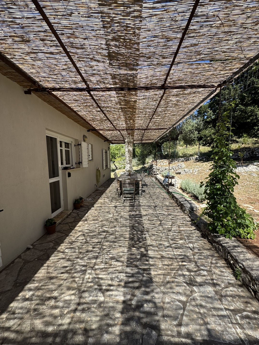 Outside area of house for sale in Ithaca Greece, Stavros