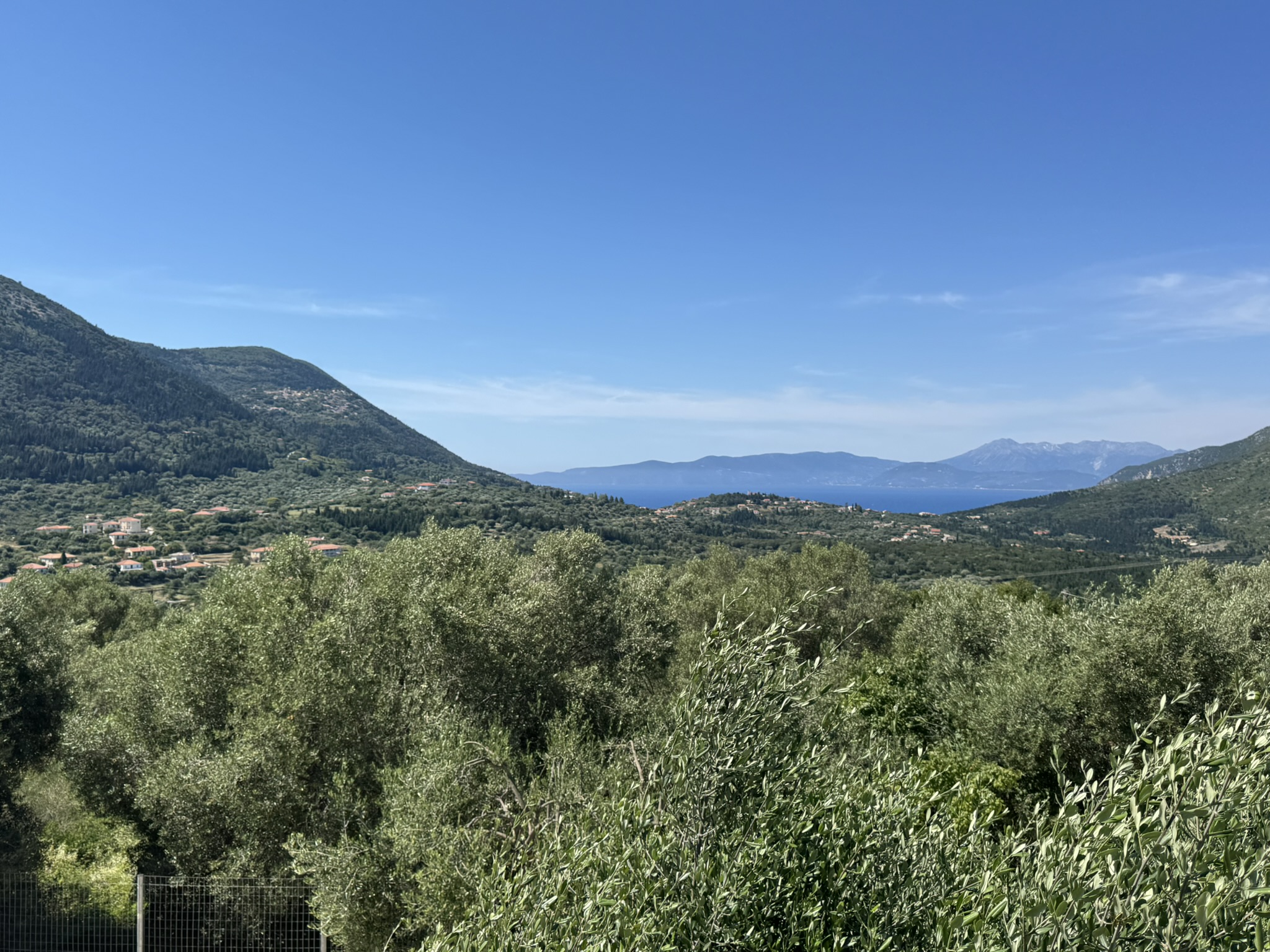 Sea views of house for sale in Ithaca Greece, Stavros
