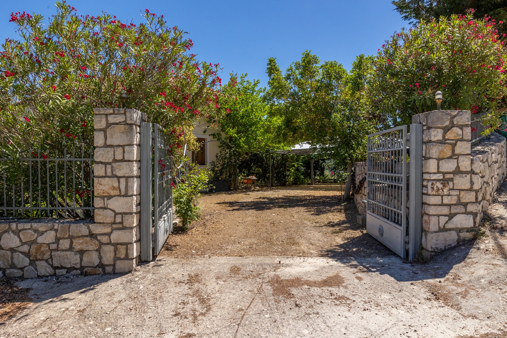 Entrance gate of house for rent in Ithaca Greece, Pilikata
