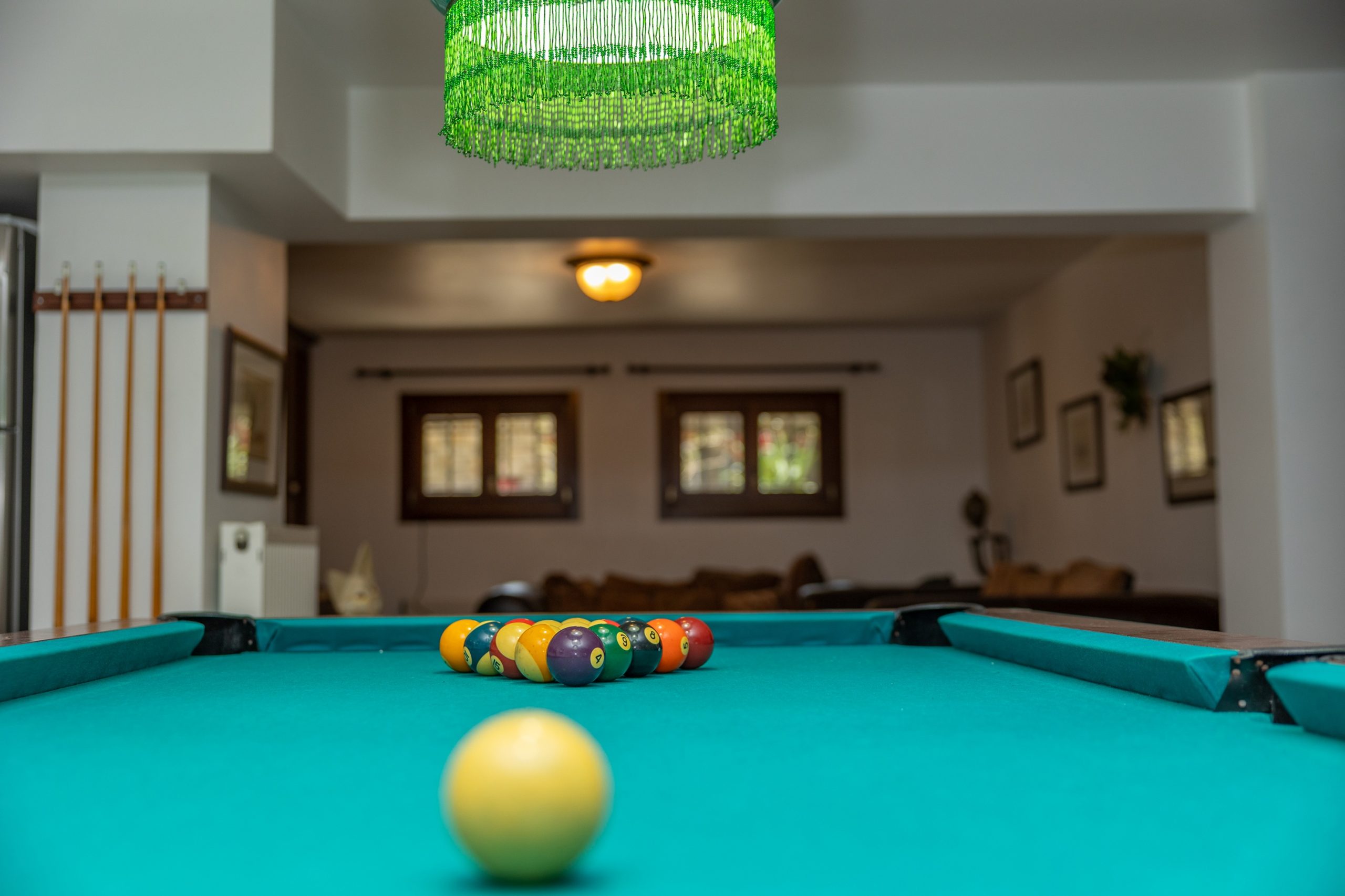 Billiard table in house for rent in Ithaca Greece, Pilikata