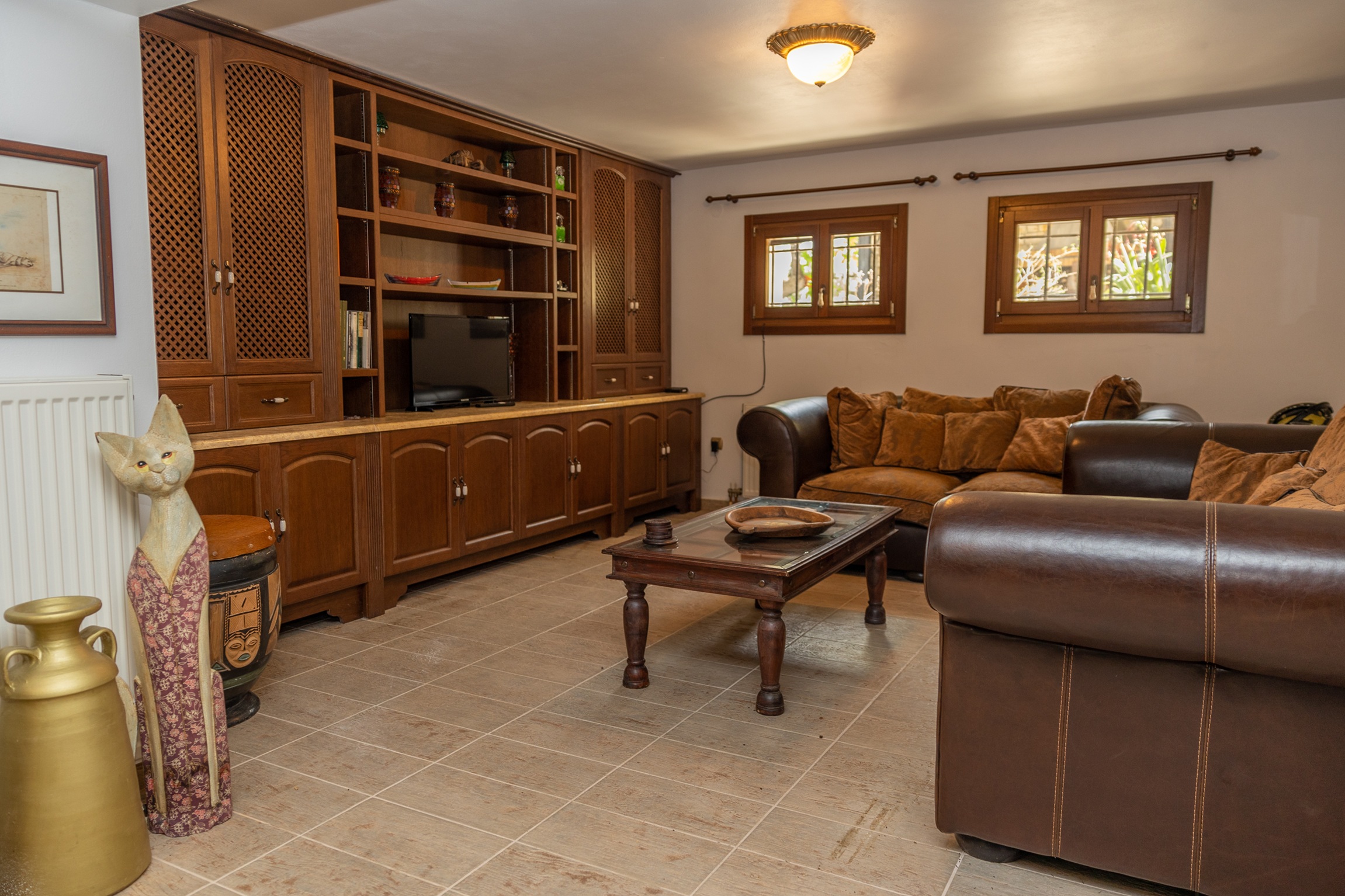 Living area of house for rent in Ithaca Greece, Pilikata