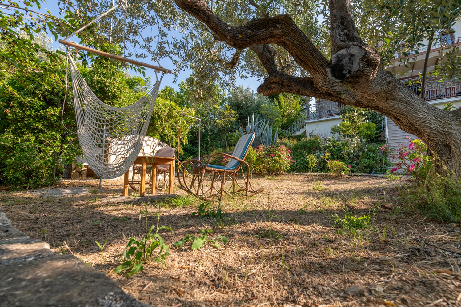 Garden area of house for rent in Ithaca Greece, Pilikata