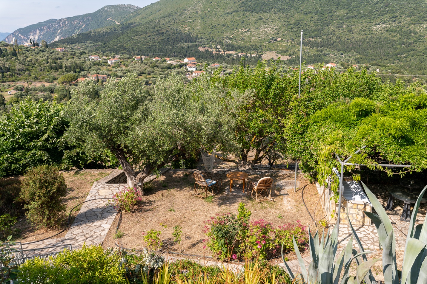 Garden of house for rent in Ithaca Greece, Pilikata