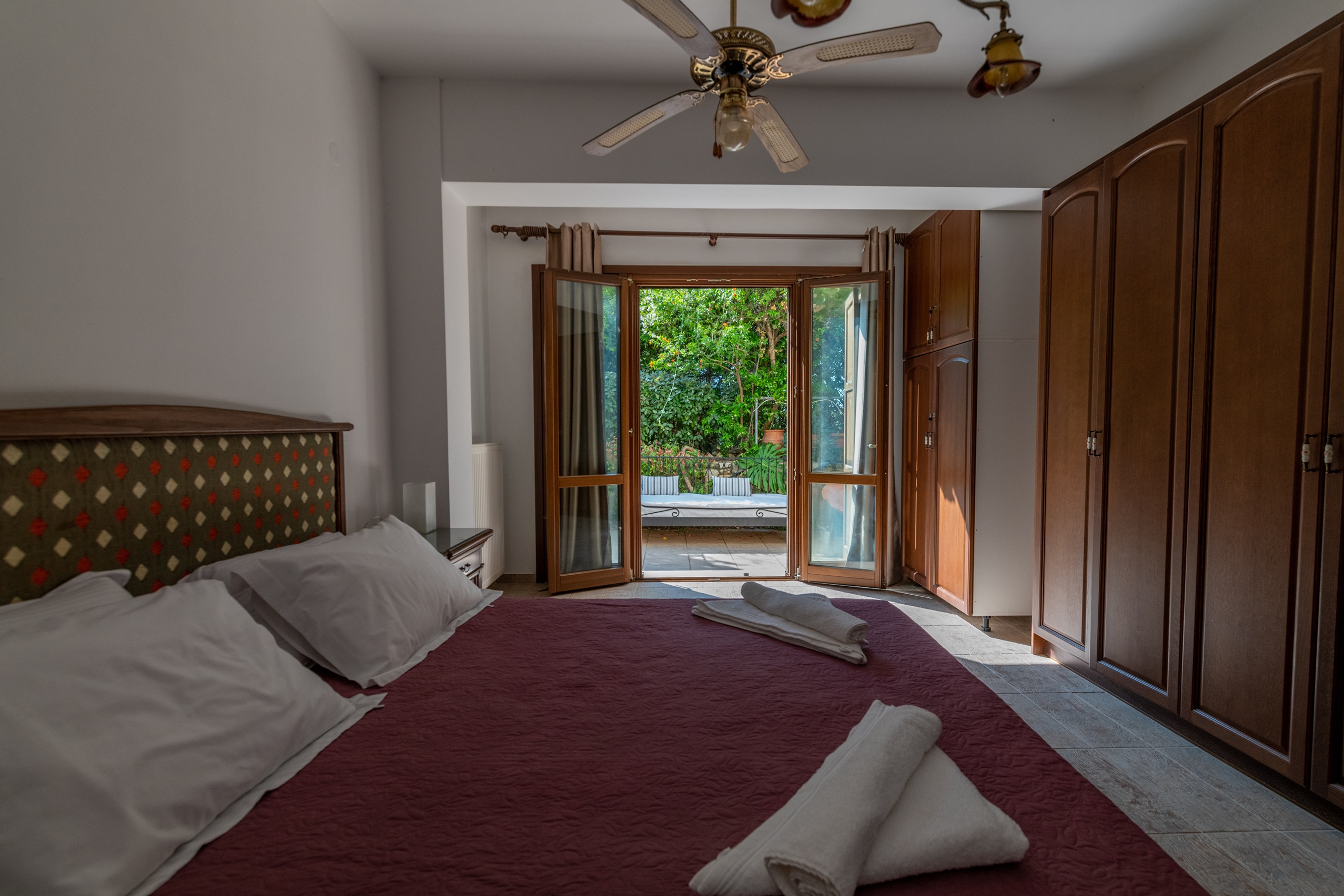 Double bedroom of house for rent in Ithaca Greece, Pilikata