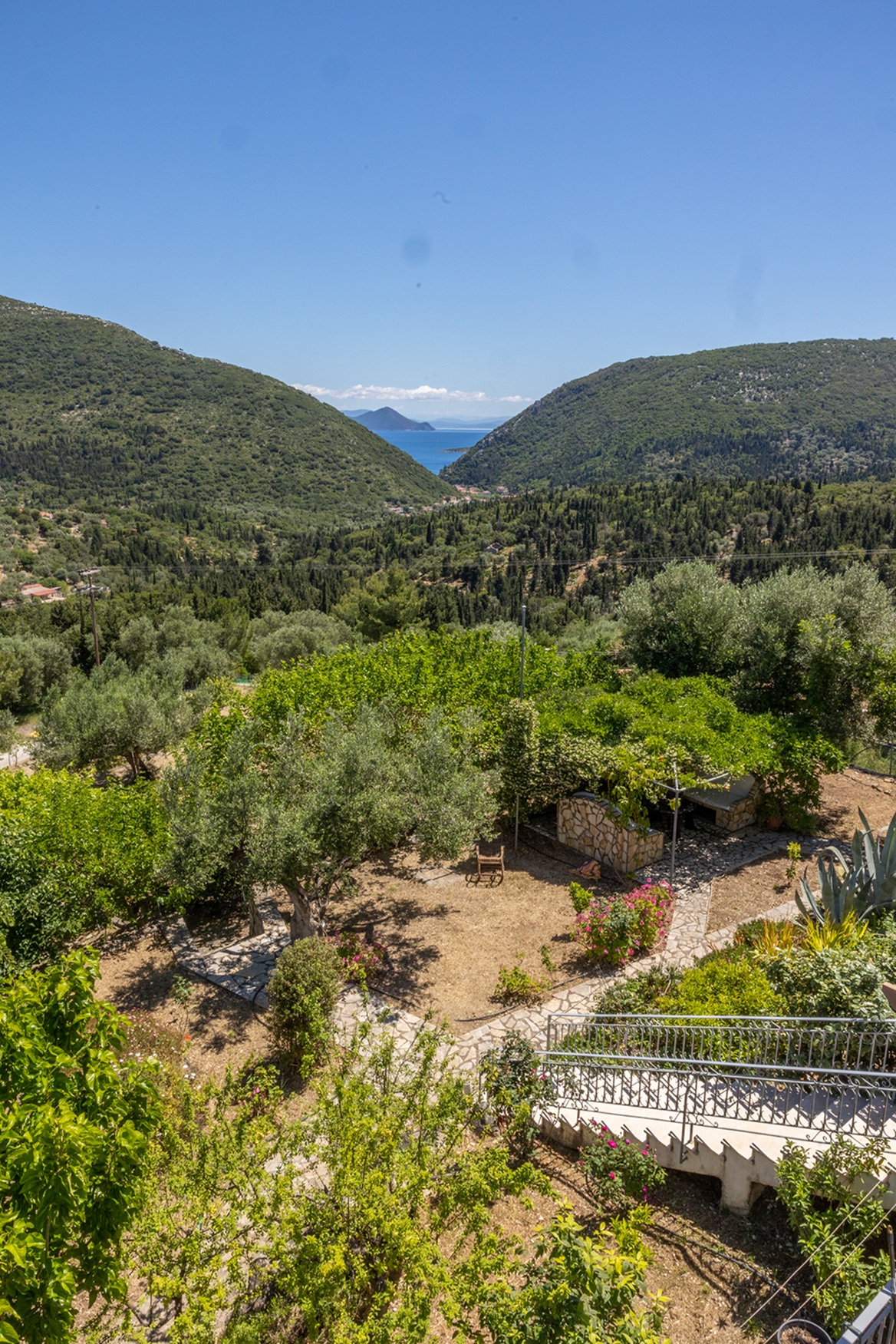 Sea views of house for rent in Ithaca Greece, Pilikata