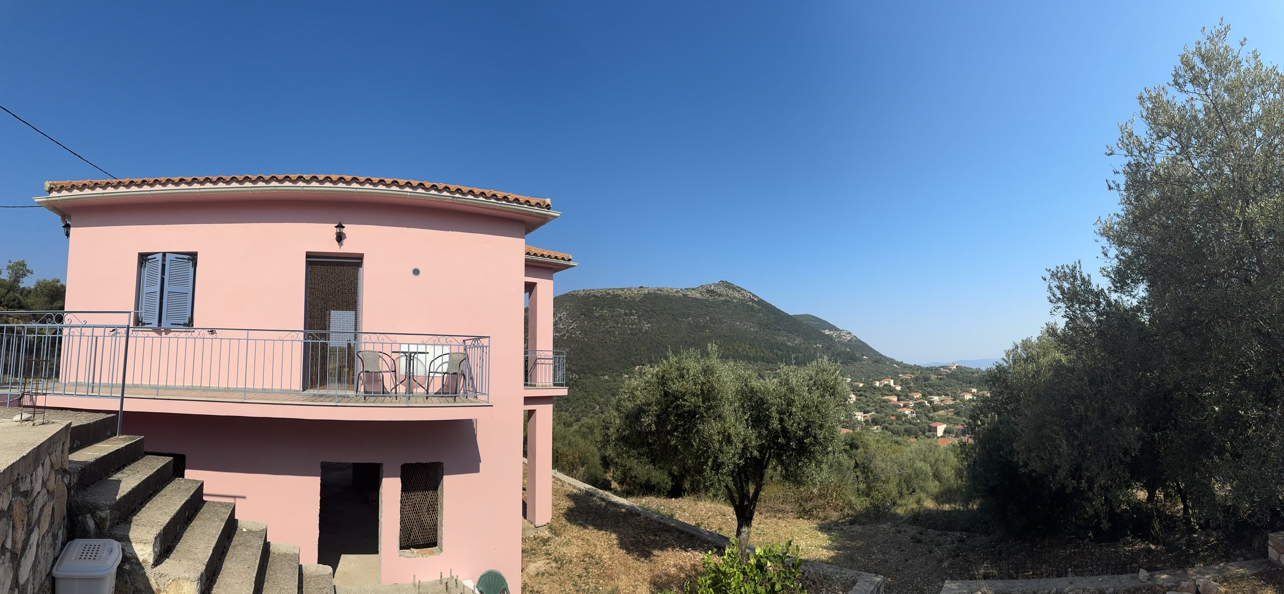 Panoramic view of house for sale in Ithaca Greece, Stavros
