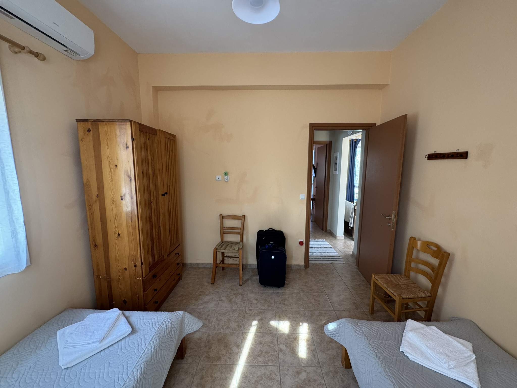 Twin bedroom of house for sale in Ithaca Greece, Stavros
