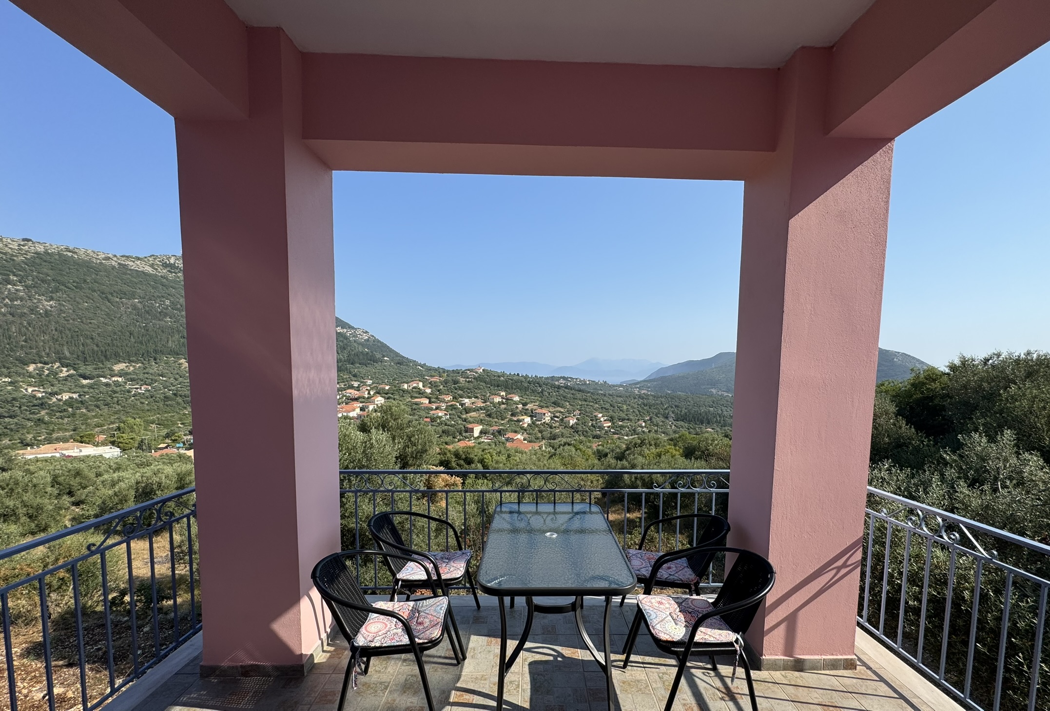 Sea view from balcony of house for rent in Ithaca Greece, Stavros