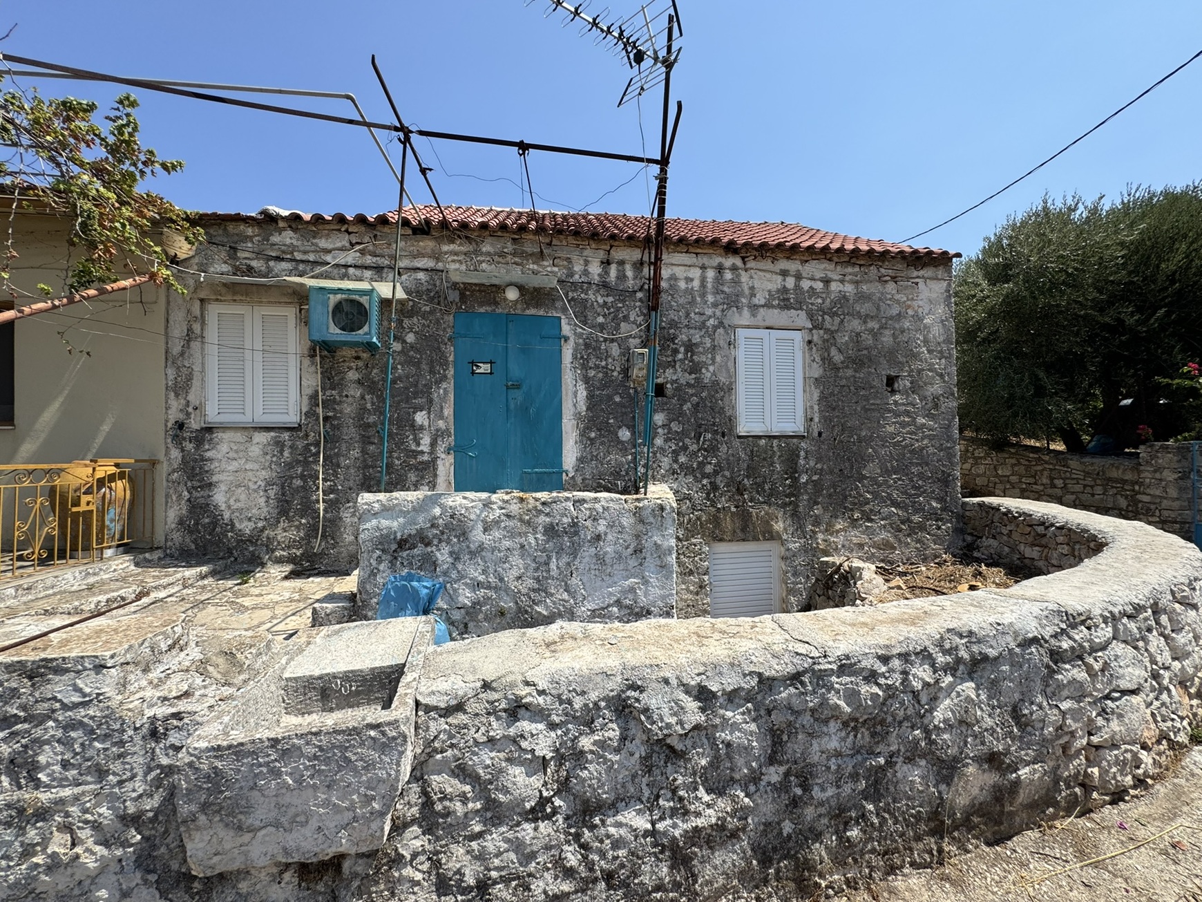 Front of house for sale in Ithaca Greece, Vathi