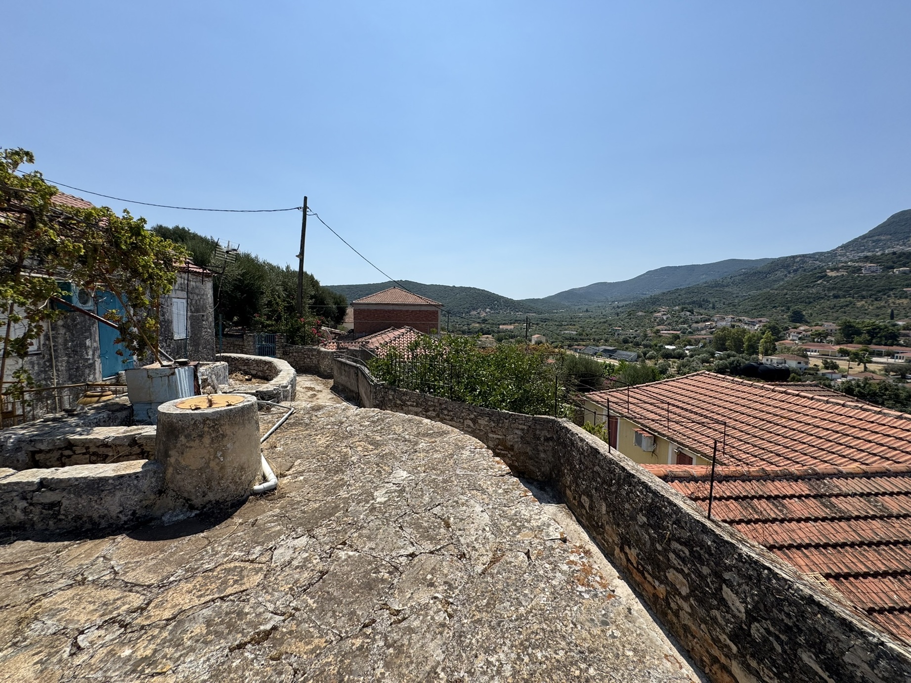 Water tank of house for sale in Ithaca Greece, Vathi